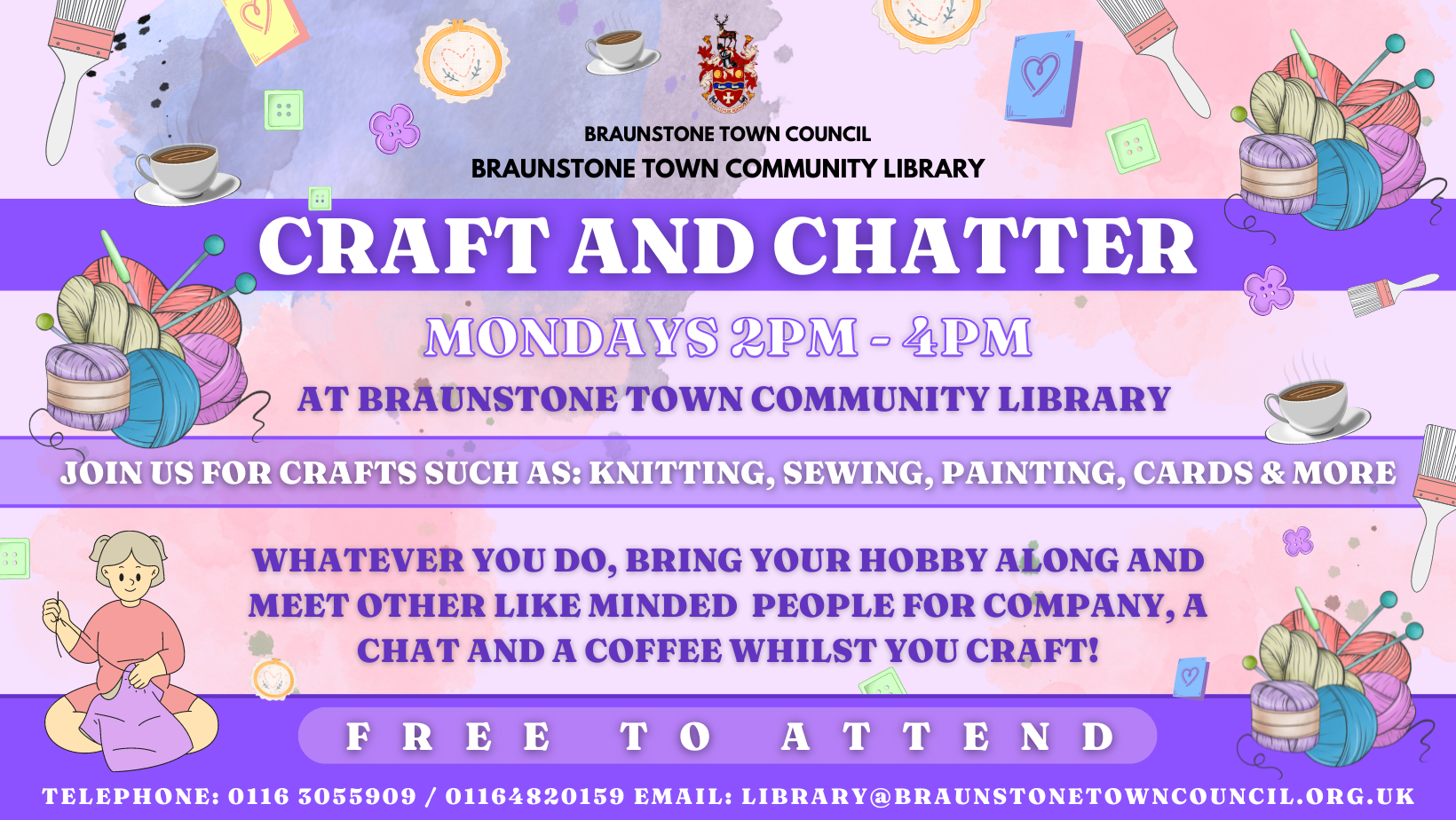 Craft & Chatter at Braunstone Town Community Library