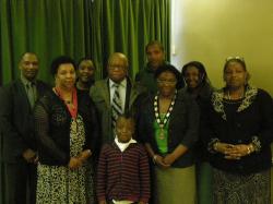 The Town Mayor and her family at the Annual Meeting of the Council