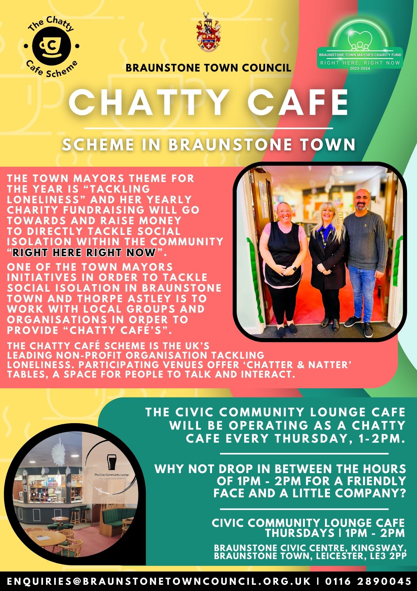 TOWN MAYORS CHATTY CAFE civic lounge
